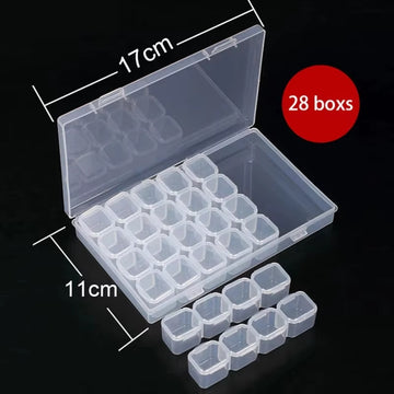 Aufbewahrungsbox mit 28 Fächern